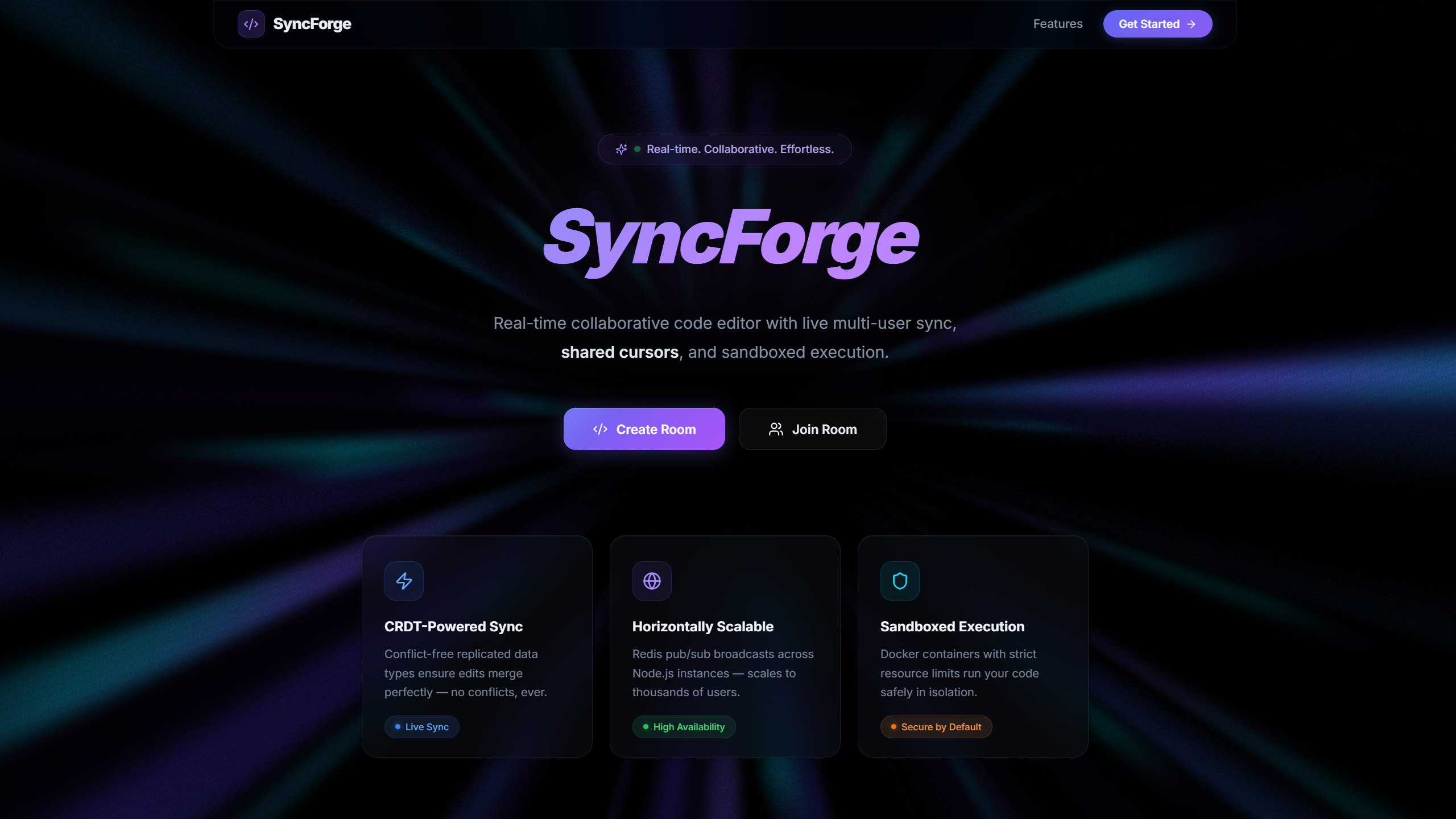 SyncForge - Real-time Collaborative Code Editor
